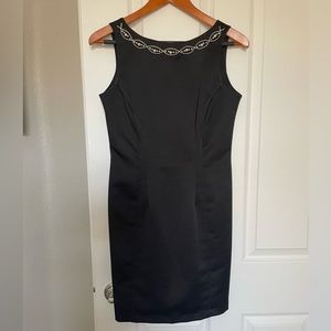 HARLOW Black low back, vintage cocktail dress